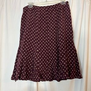 NWT Gap red maroon silk skirt 2000s Y2K vintage 2004 size 8